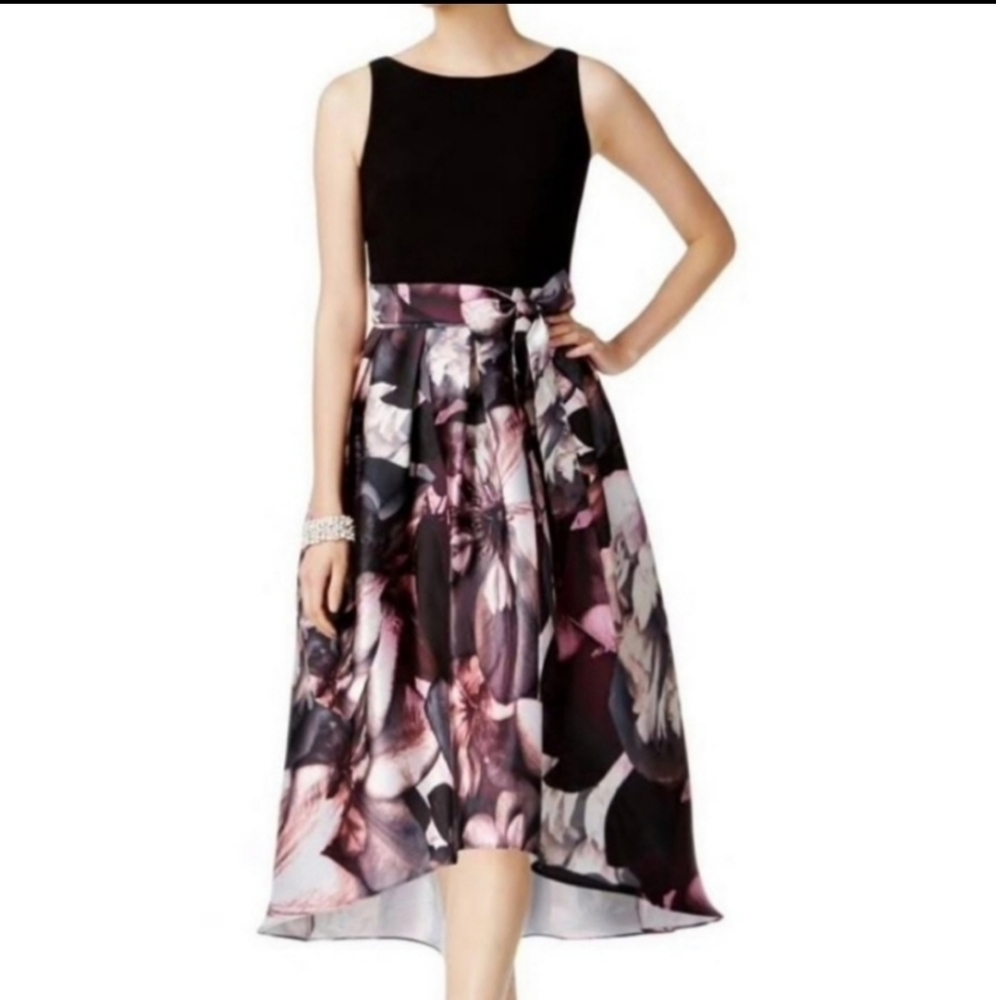 FLORAL high Low Dress